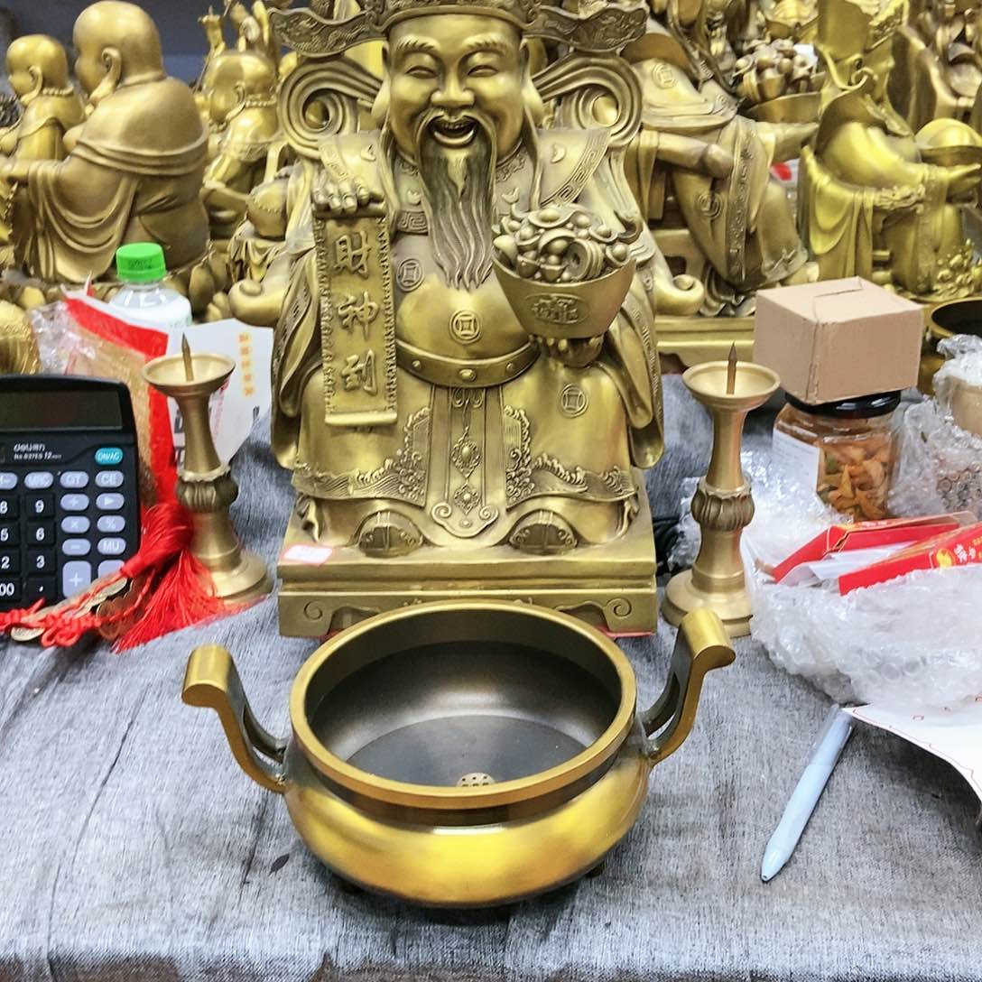 【闪购商品】江****司铜40财神16炉16烛台