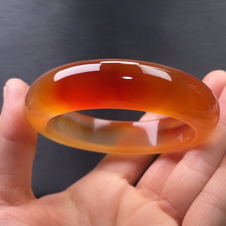 玛瑙/玉髓未镶嵌手镯58圈口