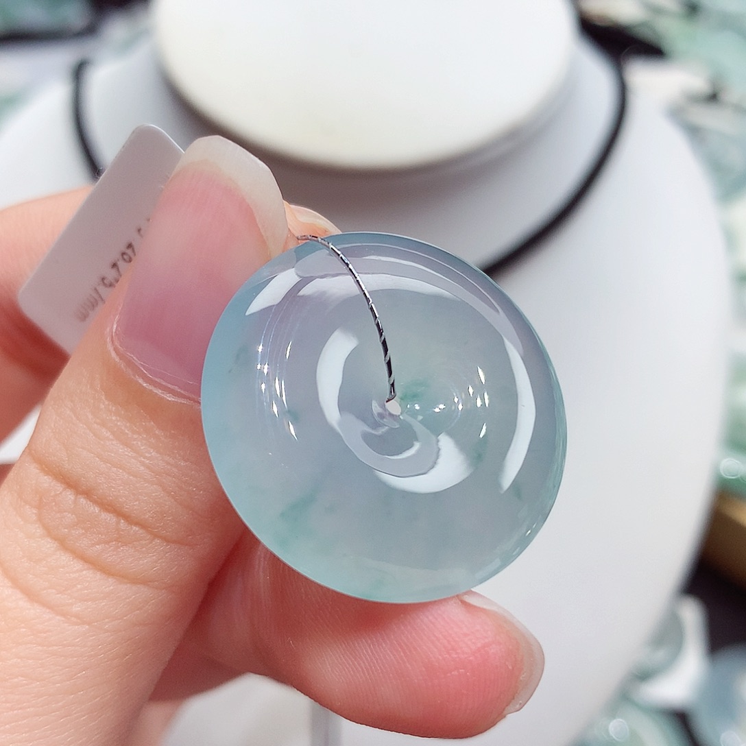 颈饰未镶嵌翡翠翡翠128，26.2/5.7