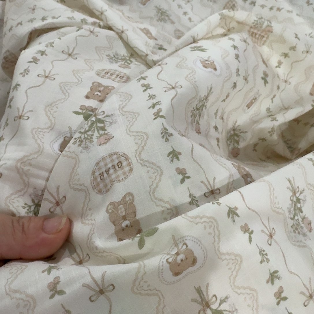 猫*懒纯棉60支府绸6米价X1.5米宽块