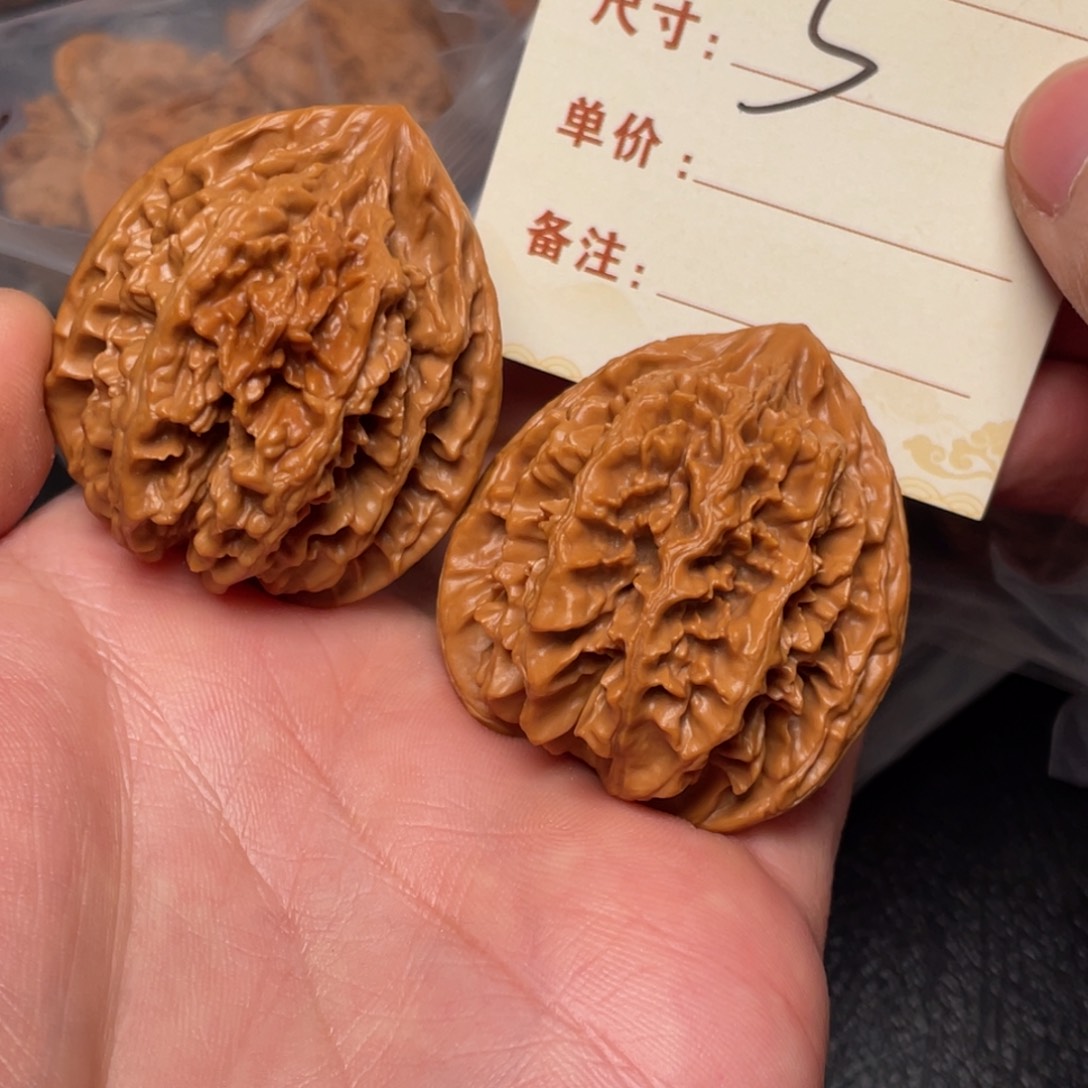 文玩核桃把件状元冠40尺5