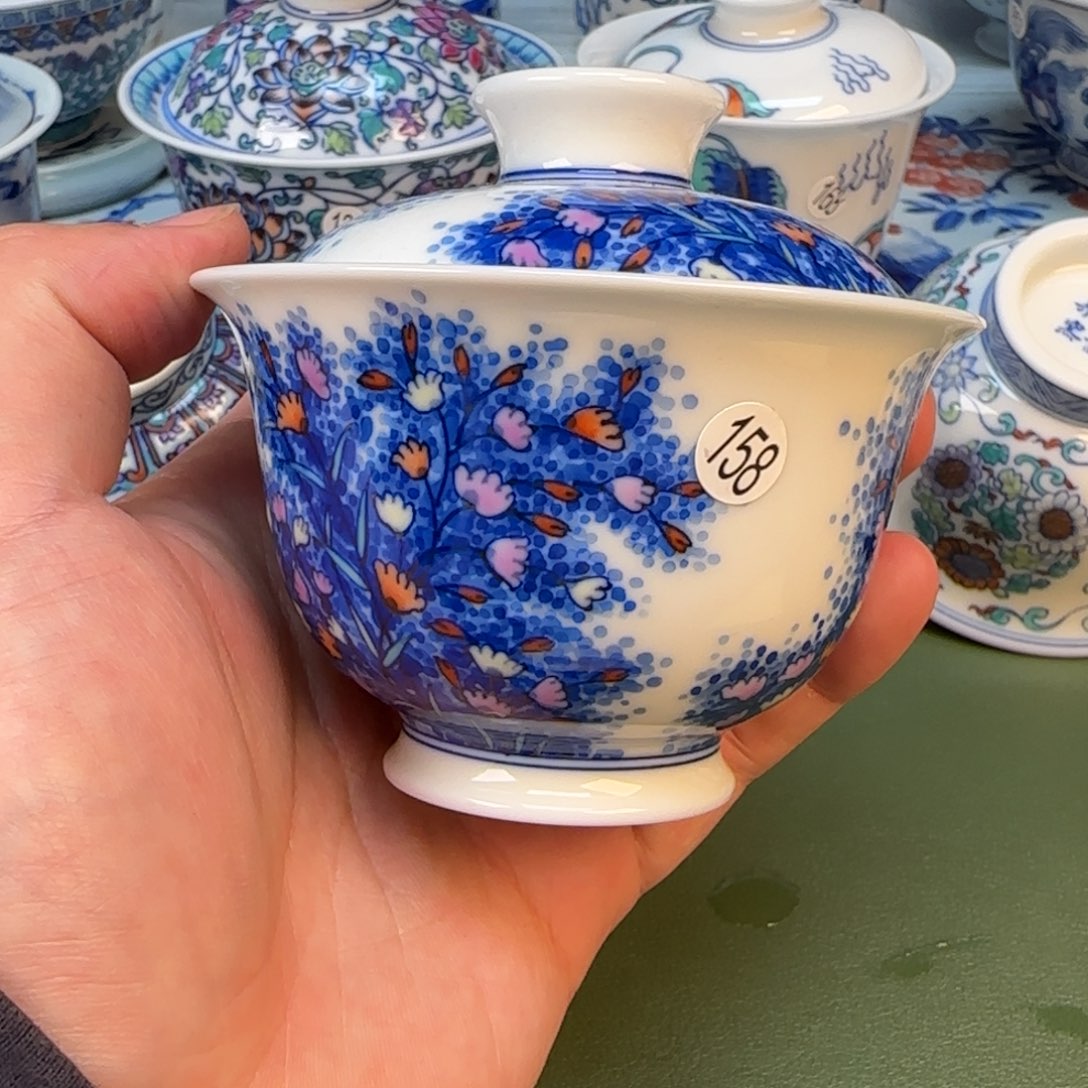 彦祖纯手工手绘茶具158