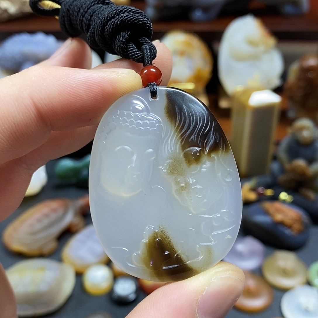 玛瑙/玉髓未镶嵌颈饰