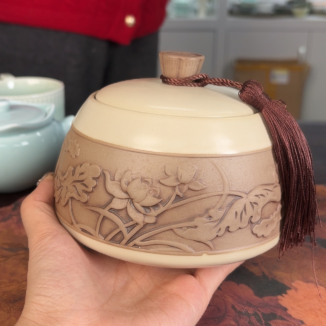 龙泉云间青瓷小米茶器