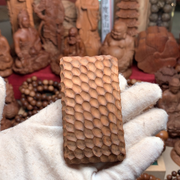 檀香木其他老山檀手把件奶香