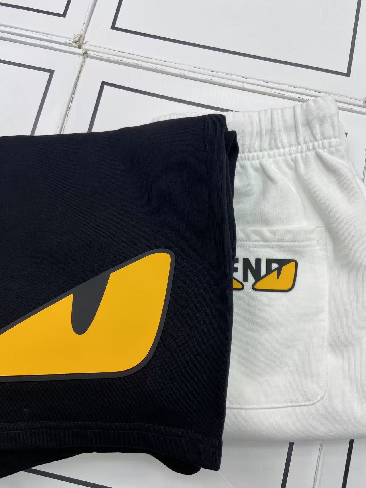 【70号链接】*恶魔大眼短裤*夏季400克重磅重磅恶魔之眼潮牌短裤622