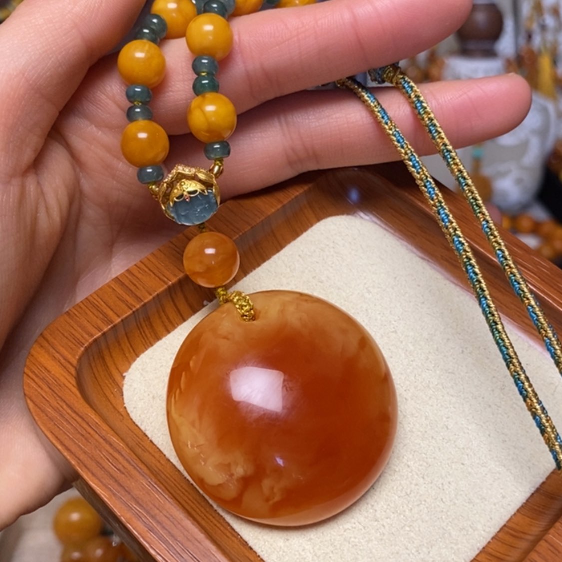 【闪购商品】蜜蜡颈饰未镶嵌项链