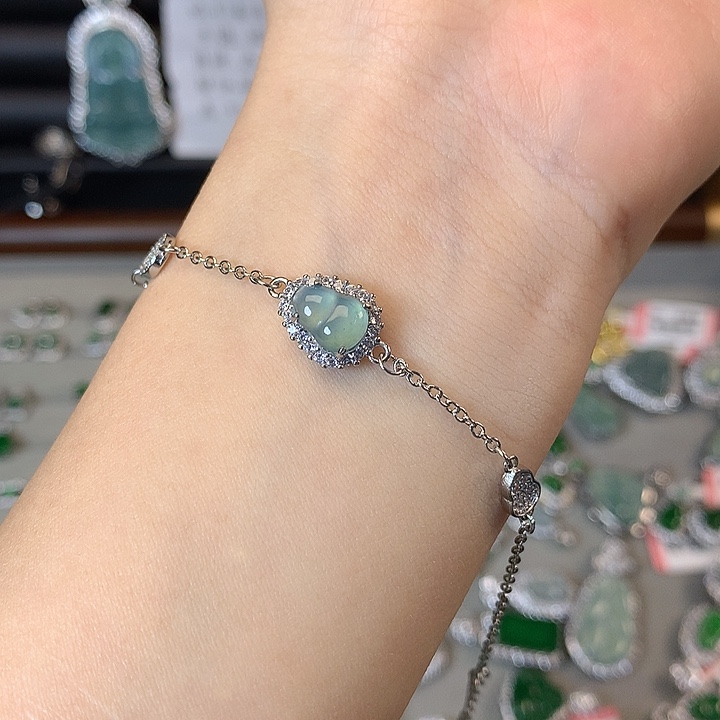 翡翠未镶嵌手链手链