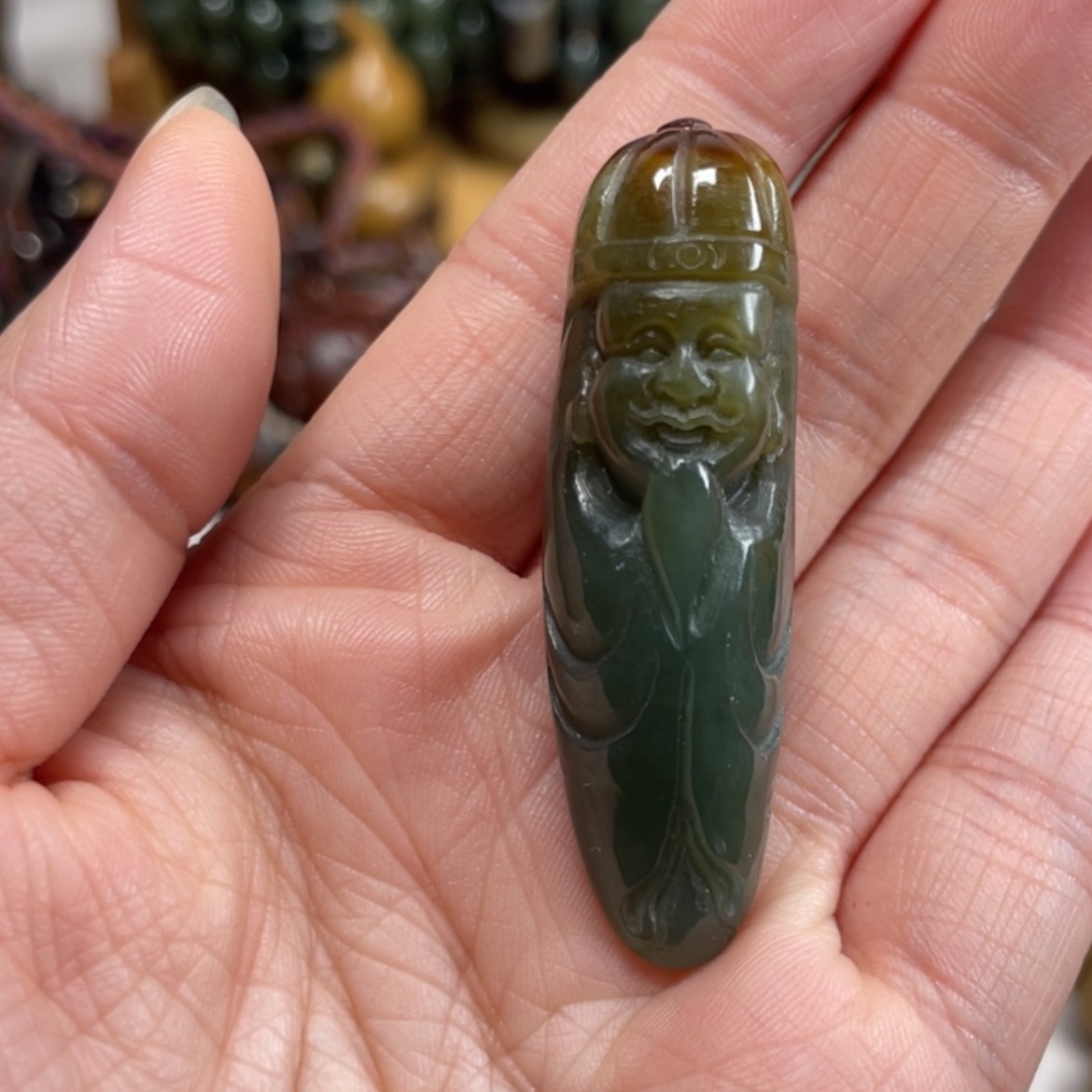 【闪购商品】岫岩河磨玉（透闪石质玉）挂件未镶嵌