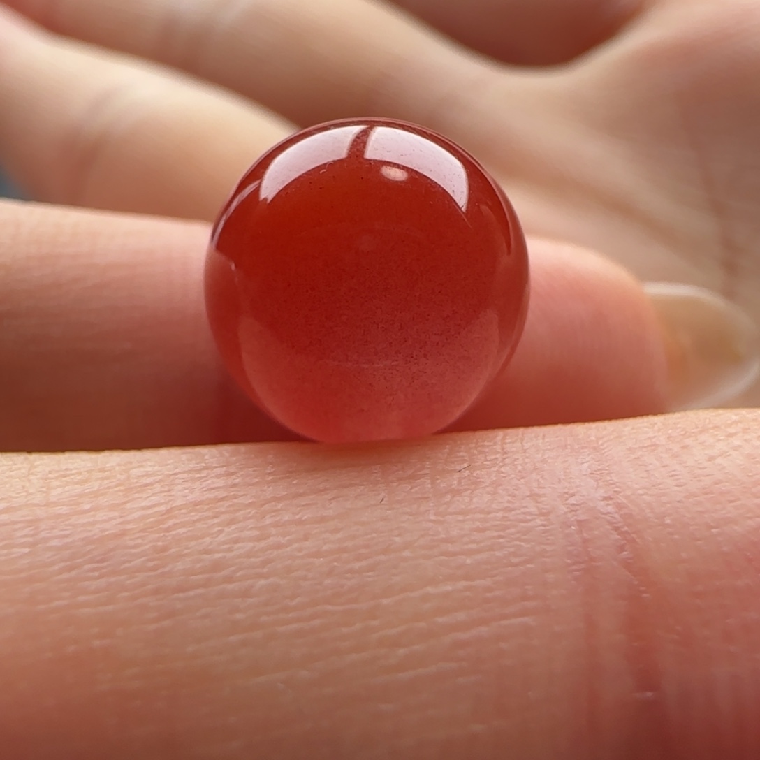 南红玛瑙未镶嵌圆珠11.4