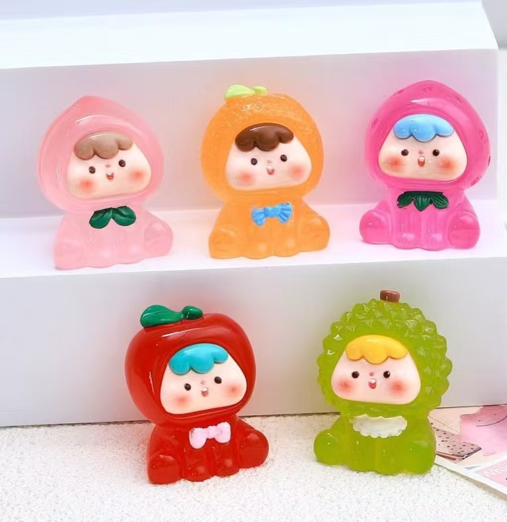 【九宫格+对对碰+许愿】2代水果崽崽夜光立体萌粒公仔摆件