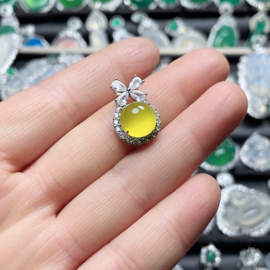 玛瑙/玉髓挂件合金