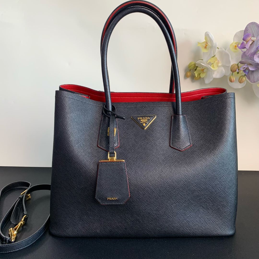 95新 Prada/普拉达 【99新】prada double 邮差黑金