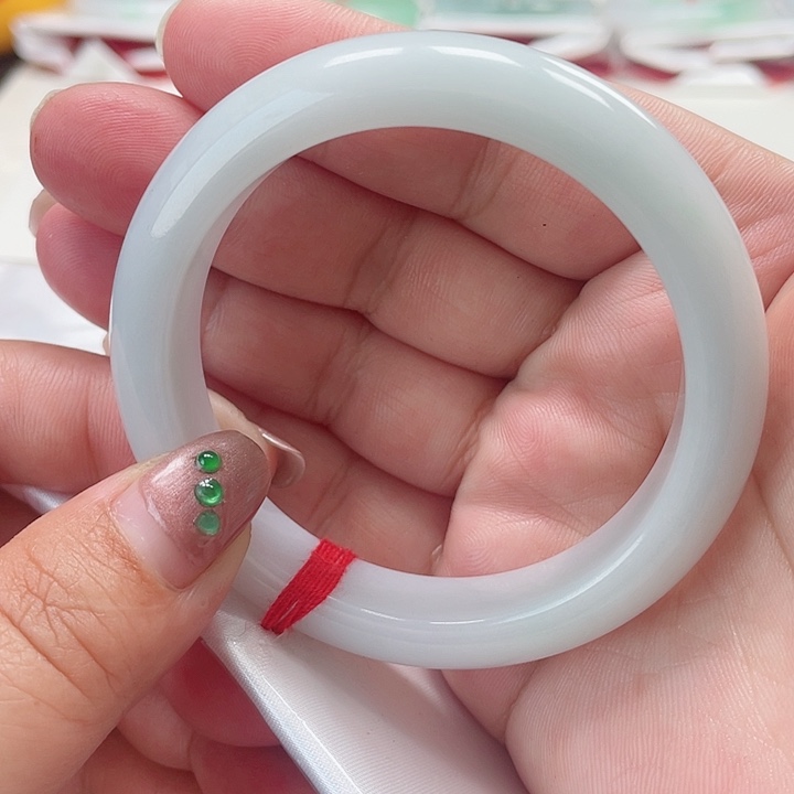 翡翠手镯未镶嵌缅甸翡翠手镯54圈