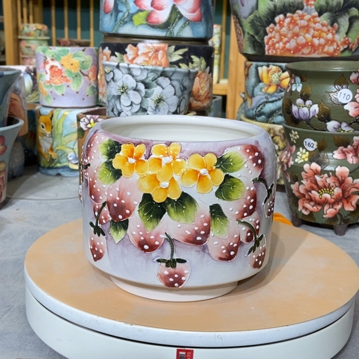 红陶景德镇艺术手绘作品