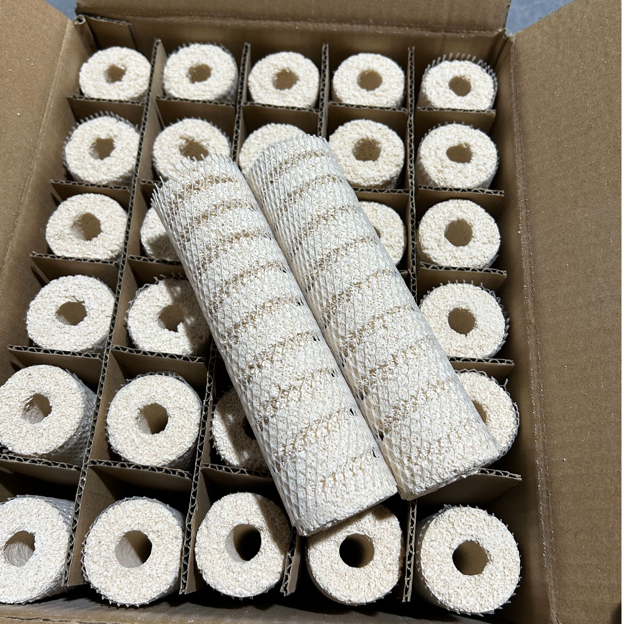 MD螺旋柱乾坤柱过滤材料培菌柱原矿球水族箱滴流过滤盒净水