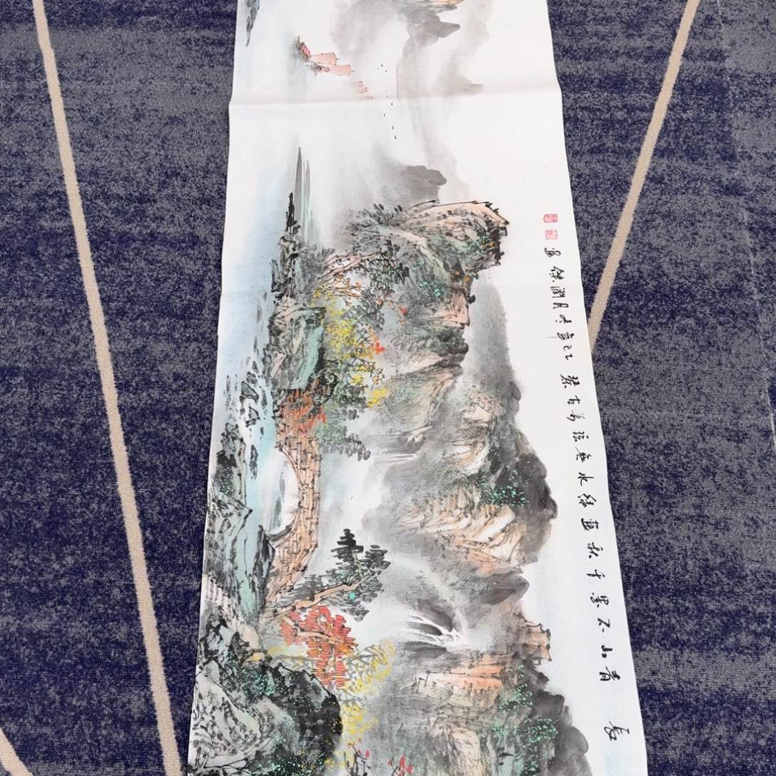 国画纯手绘山水花鸟作品