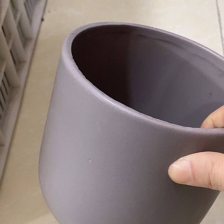 陶盆有孔 瑕疵针孔漏釉介意勿拍外口 14外高13