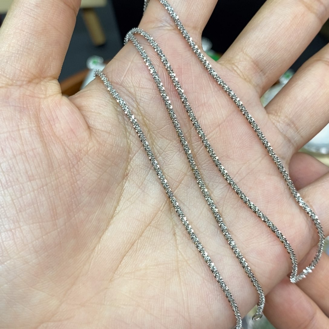 翡翠颈饰银S925镶嵌A货翡翠