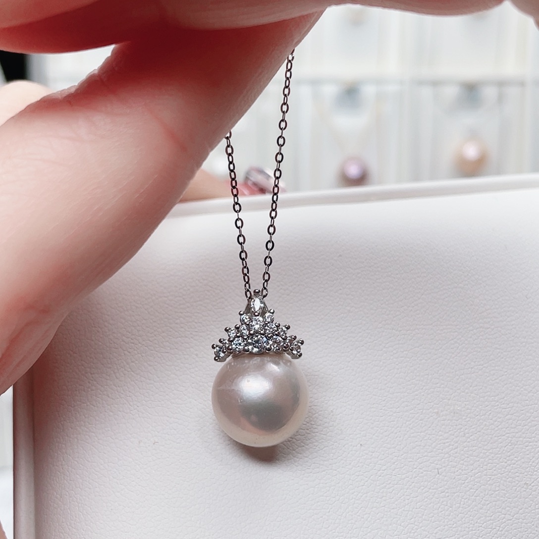 合金淡水珍珠吊坠(赠链)