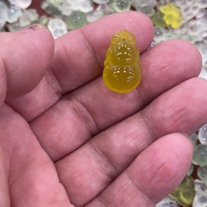 蛇纹石玉合金颈饰