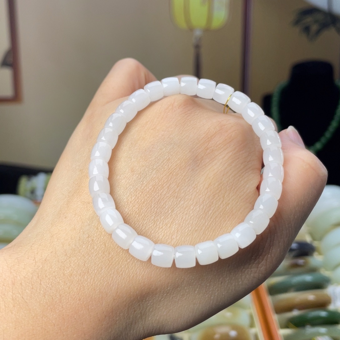 和田玉未镶嵌手链