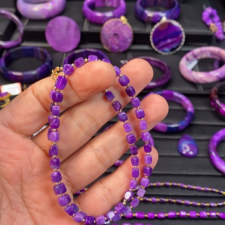 苏纪石（舒俱来）项链18K金镶嵌A***l