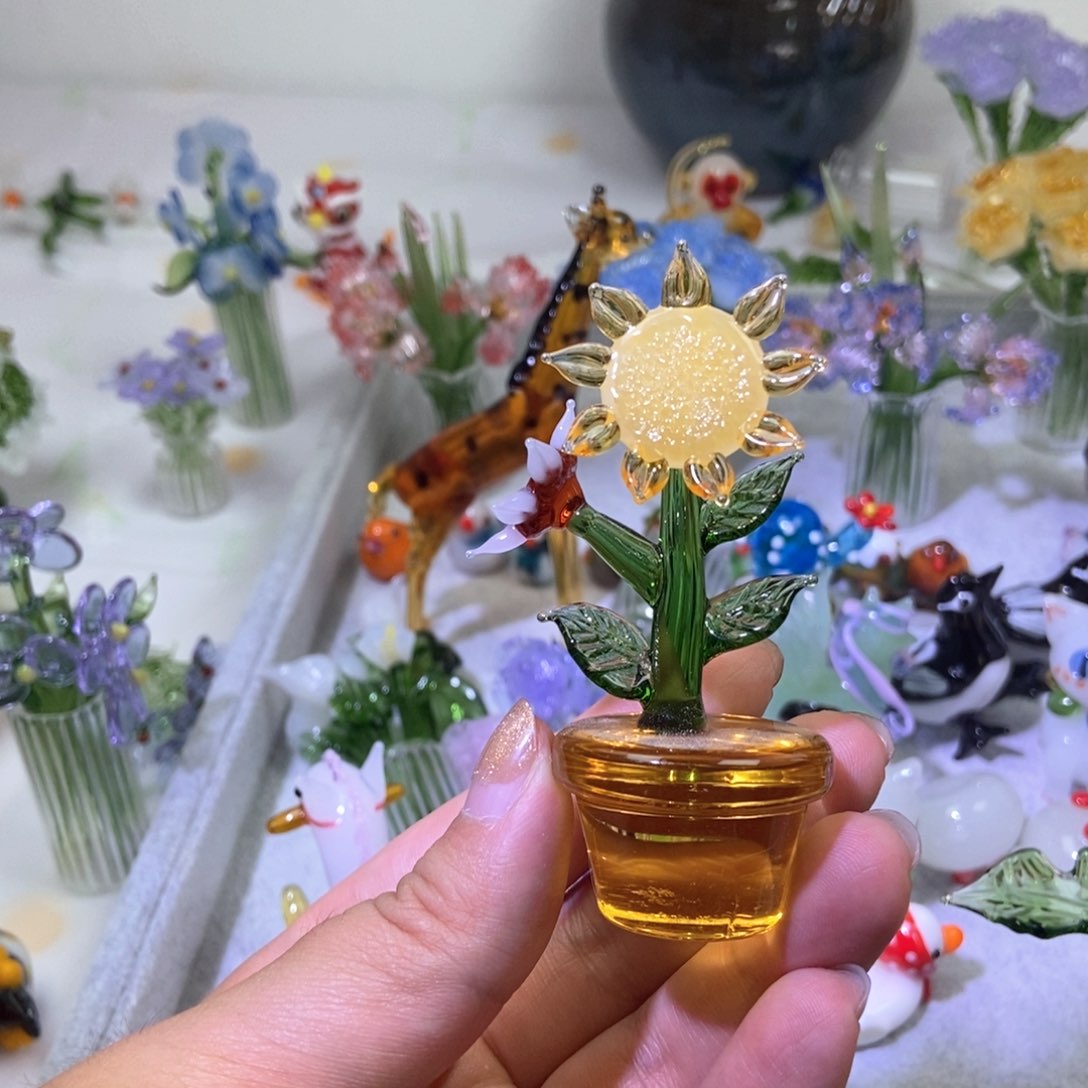 琉璃手工艺品金色