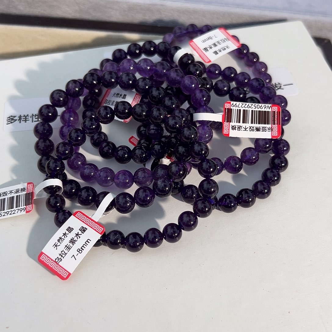 水晶手链未镶嵌多样性发一7-8