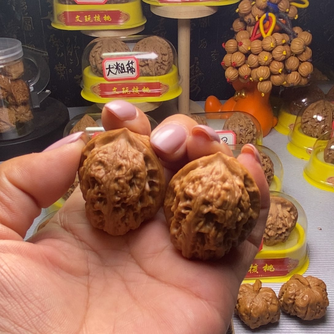 把件文玩核桃014野生小众手捻32尺全品