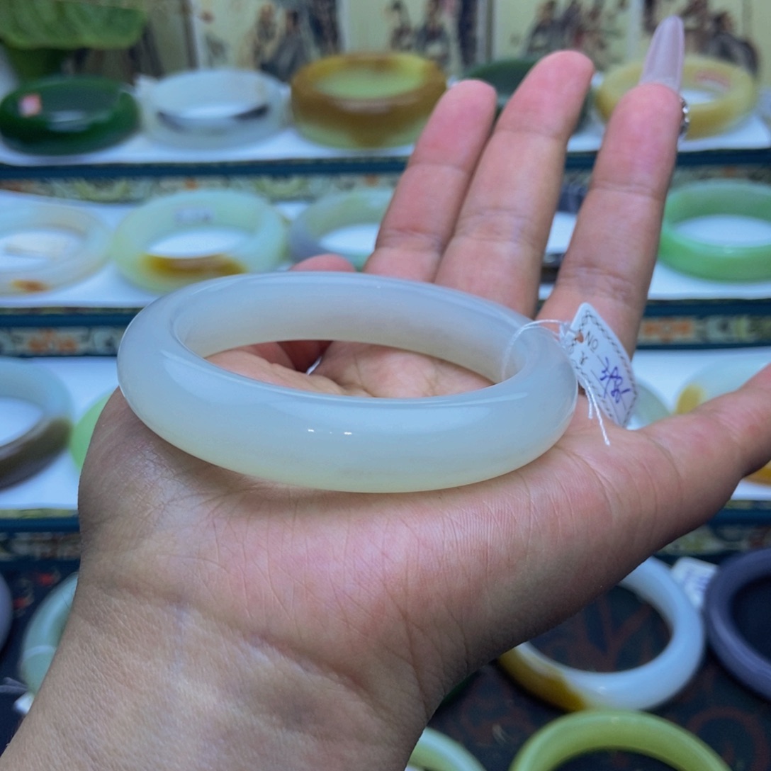 和田玉青海白冰晴56未镶嵌