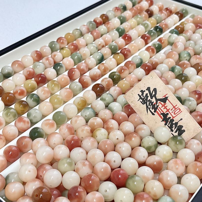 【三花果冻】精品高油菩提散珠12mm圆珠菩提手串买文玩