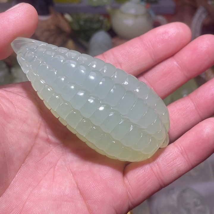 蛇纹石玉手把件未镶嵌l****f