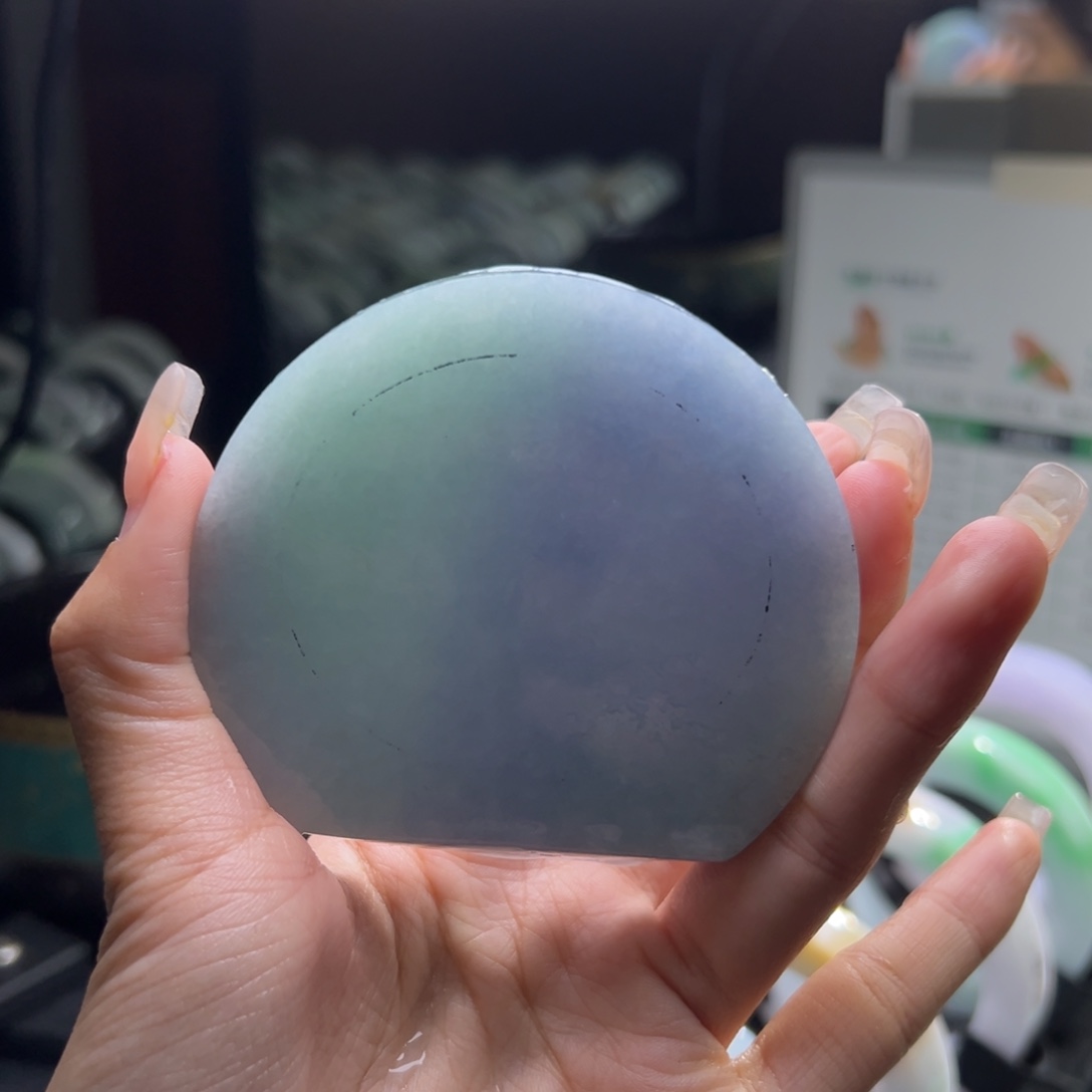 定制翡翠春彩未镶嵌哞**王