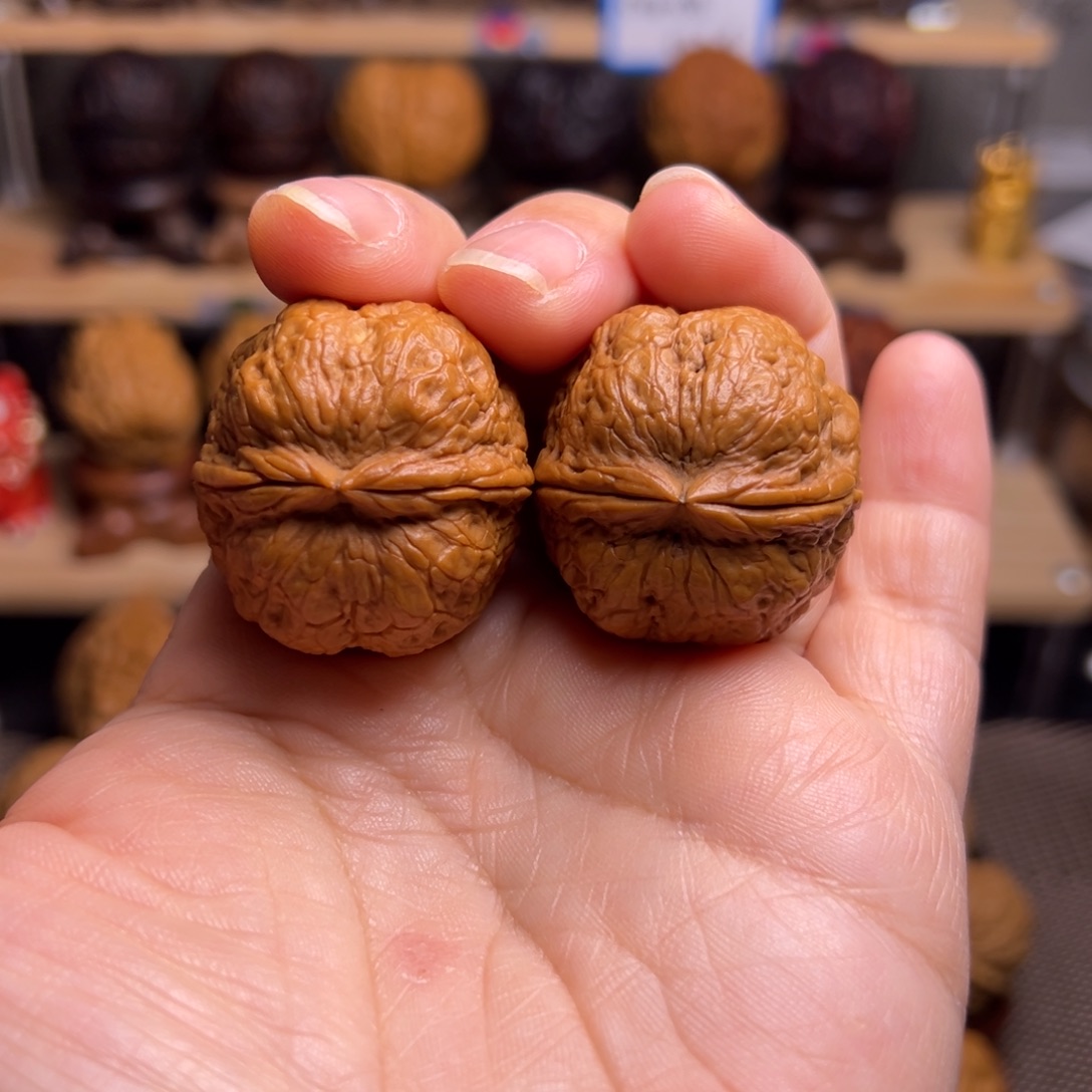 再***光把件文玩核桃1w平头蟾33尺