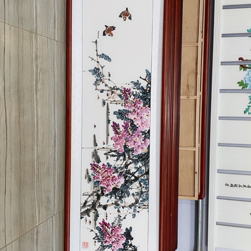 【闪购商品】国画书画作品带框165×50