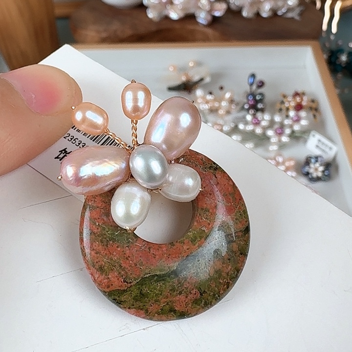 胸针淡水珍珠未镶嵌