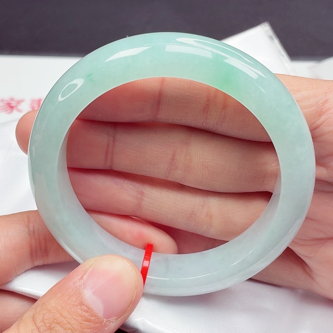 翡翠未镶嵌手镯57.6圈口