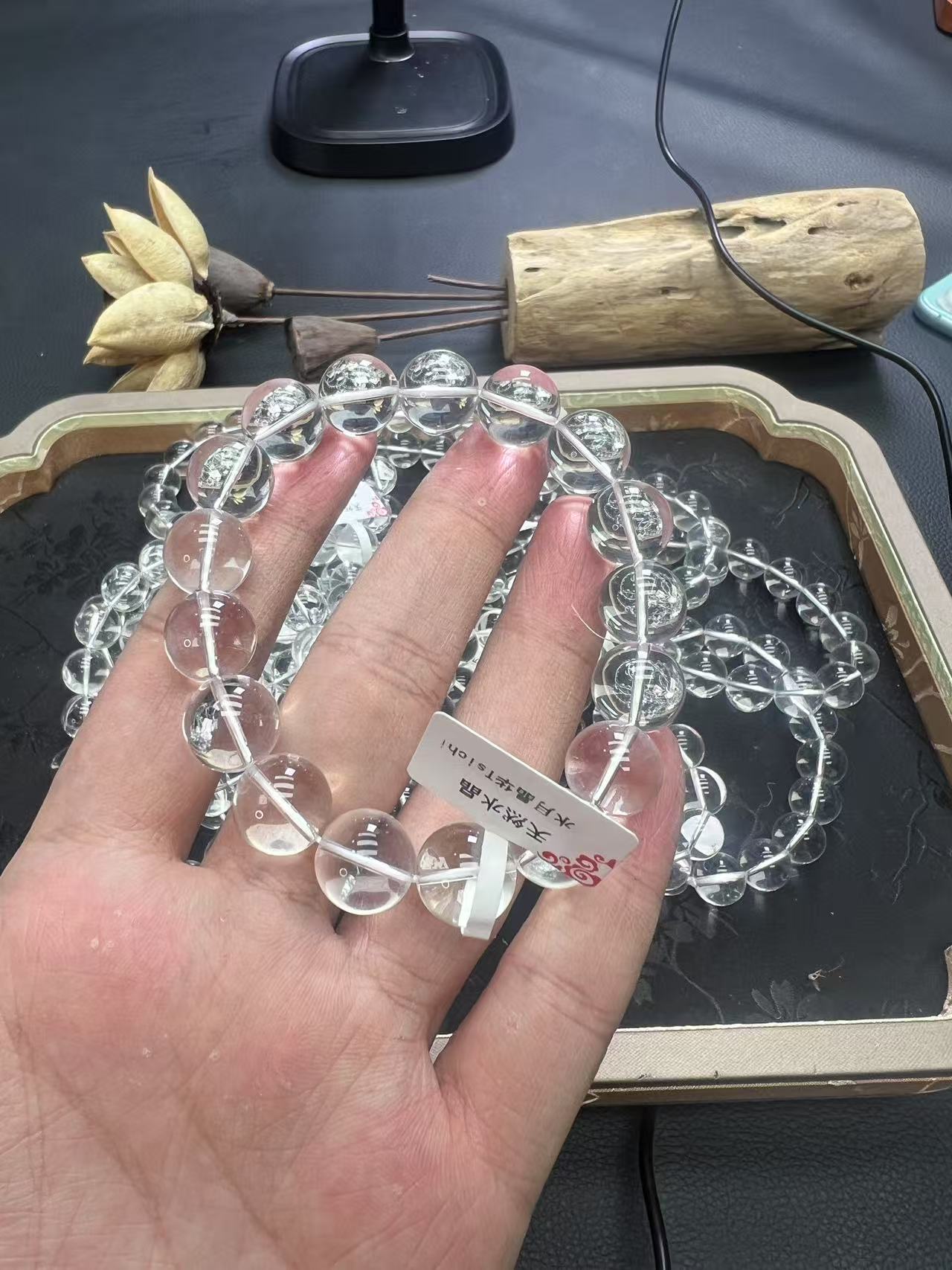 20号 白水晶12mm单圈手串