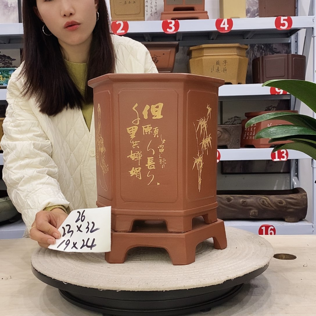 紫砂花盆紫砂花盆