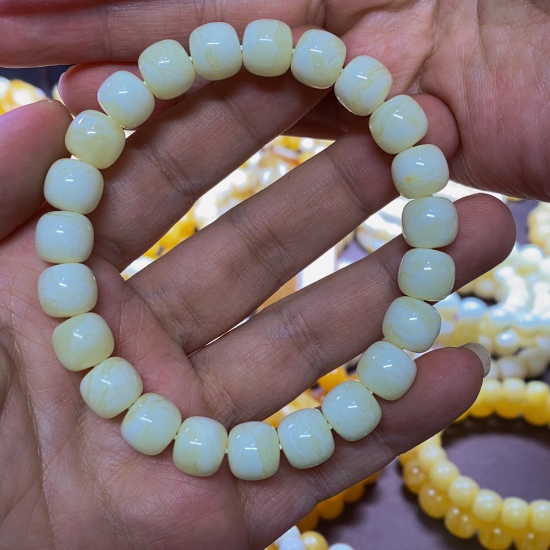 琥珀裸石未镶嵌10mm乌料同料精工老型