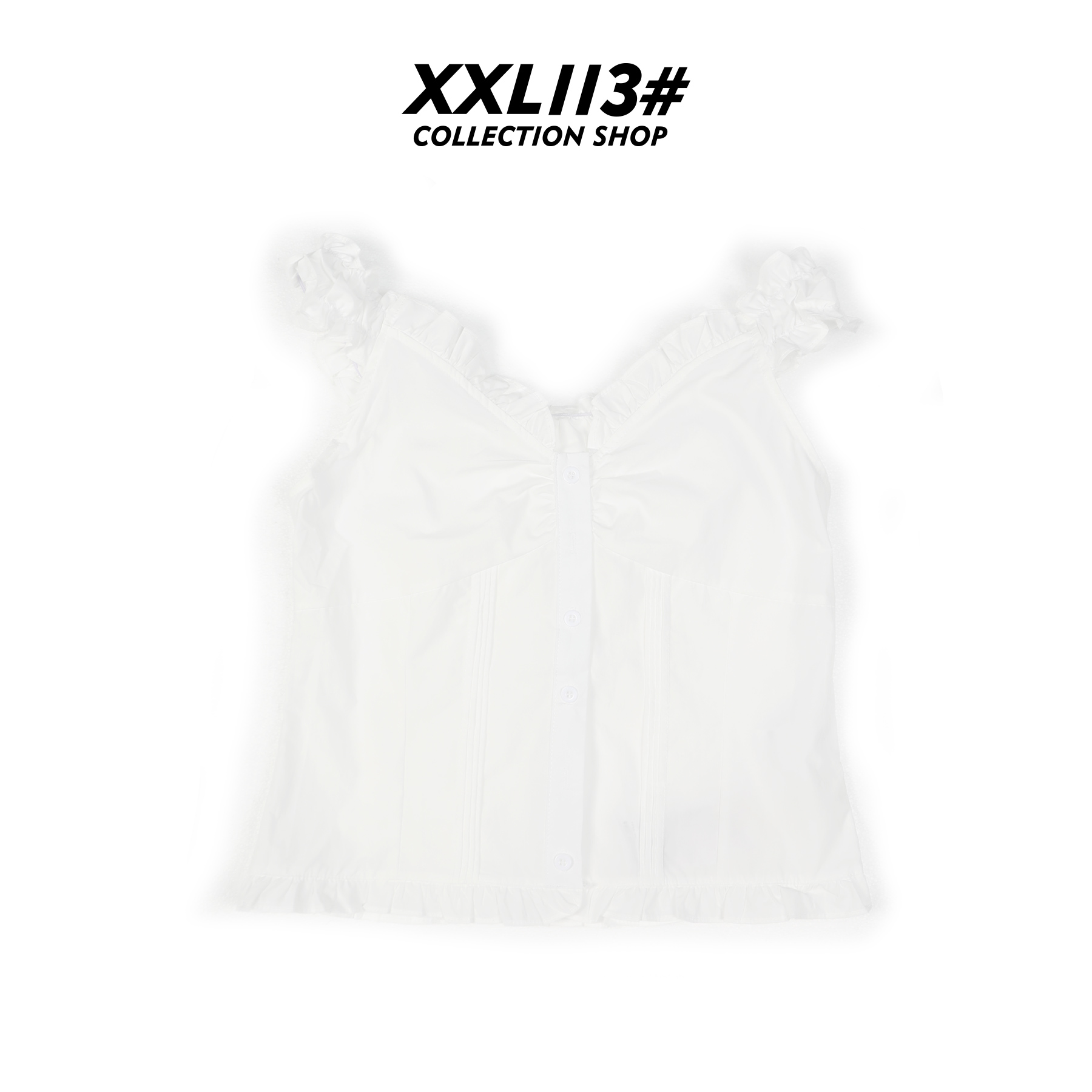 113* CENTRALIZED SHOP【宠粉专款】短袖拼接V领夏季短款X5F27D6001