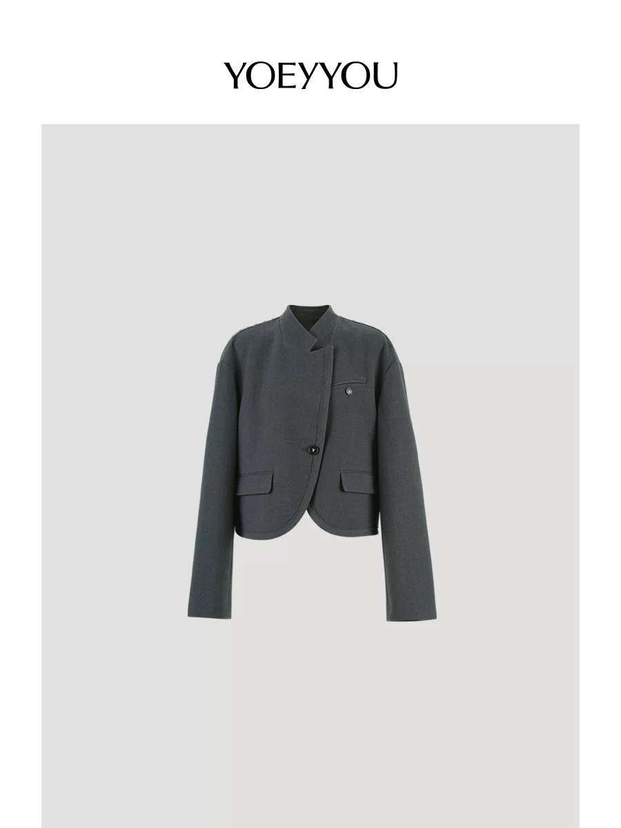 YOEYYOU 极简风不对称西服