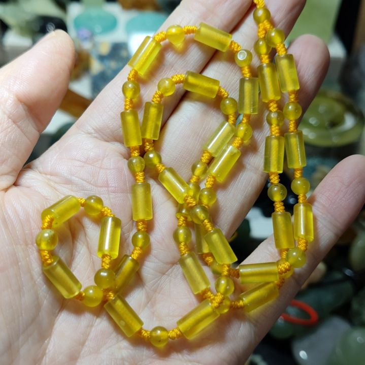 ღ****岫玉未镶嵌链子链子