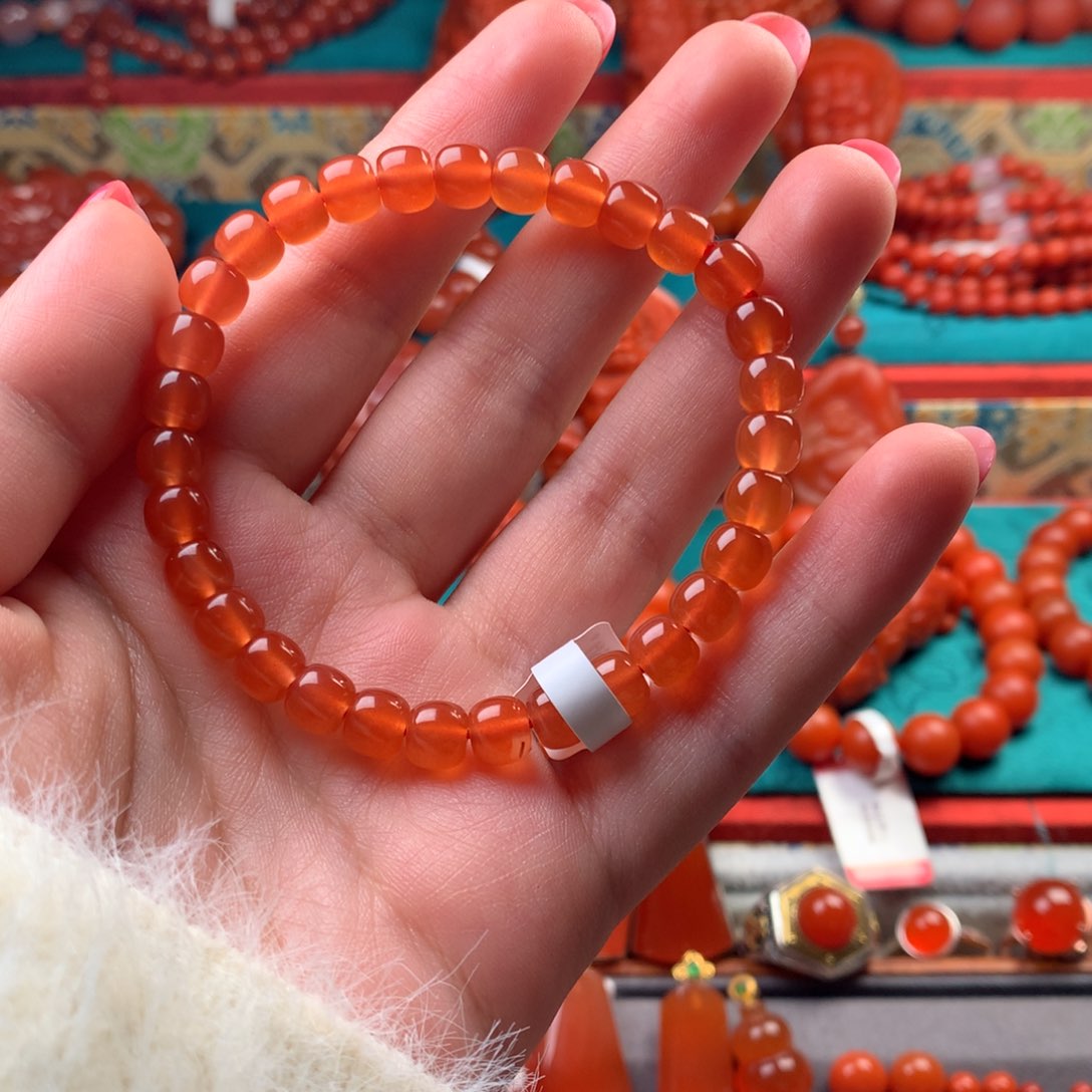 未镶嵌手串南红玛瑙