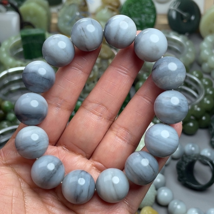 和田玉未镶嵌手串