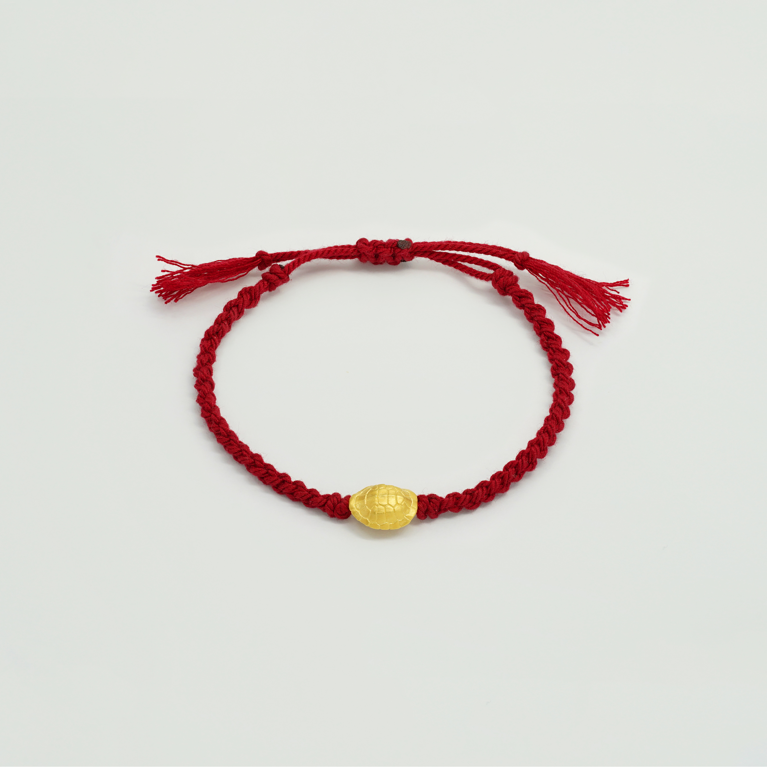 18k金富甲一方红手绳配件【QL07327】