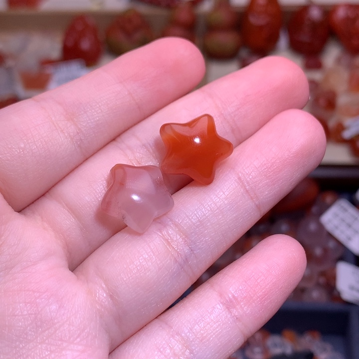南红玛瑙未镶嵌珠宝半成品星星组合