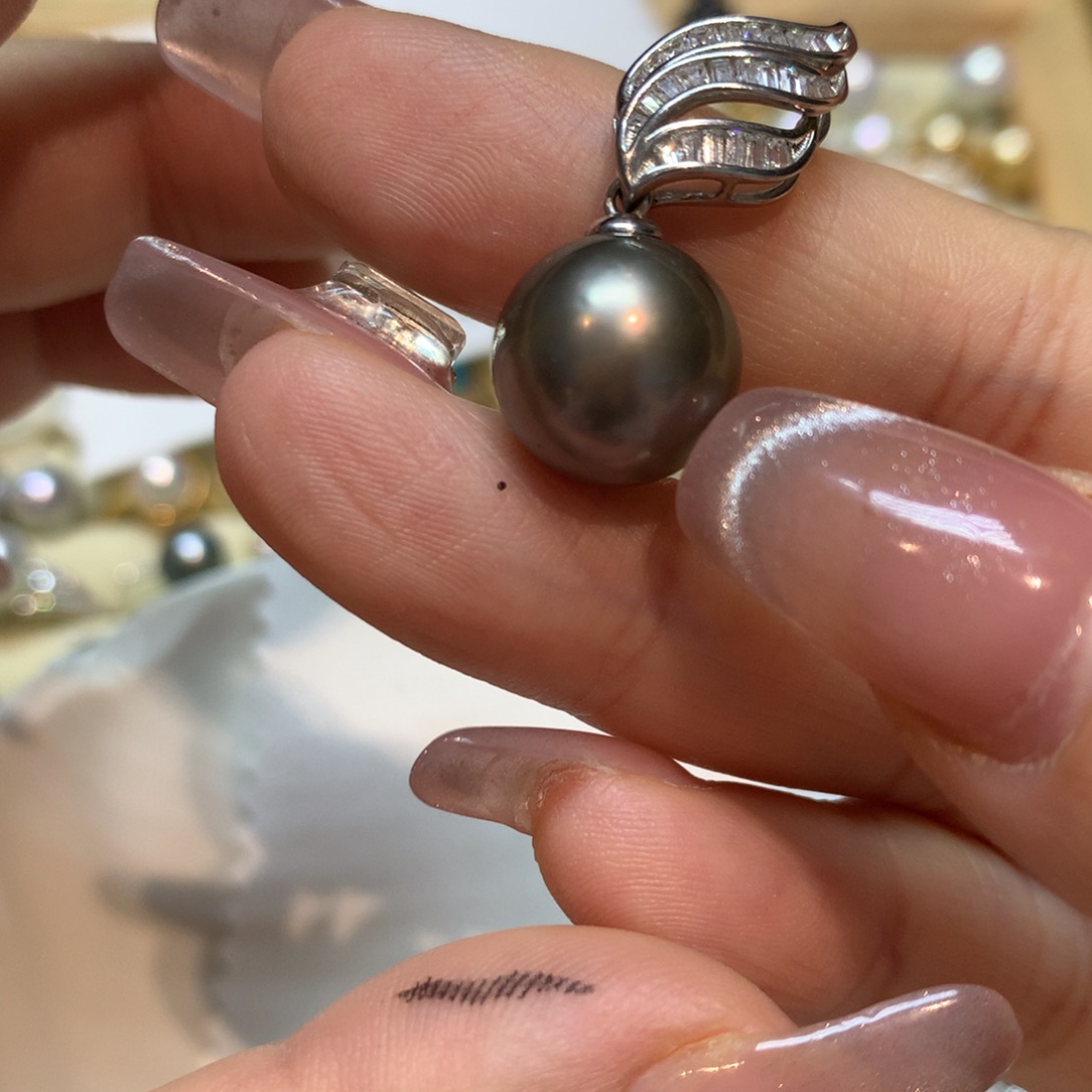 海水珍珠颈饰银S925镶嵌