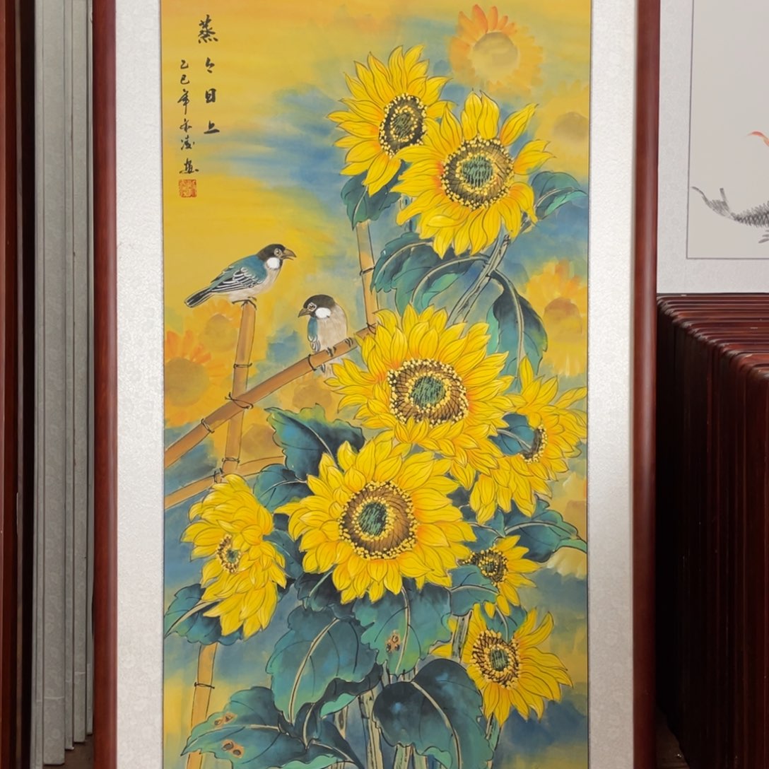国画带框尺寸63*123厘米